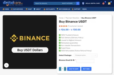 buy Binance usdt
